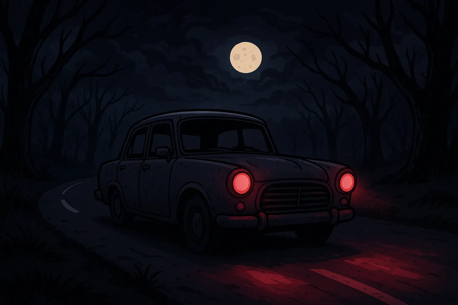 Gaadi Jisme Koi Nahi Tha, Phir Bhi Chal Rahi Thi – Darawani Horror Kahani